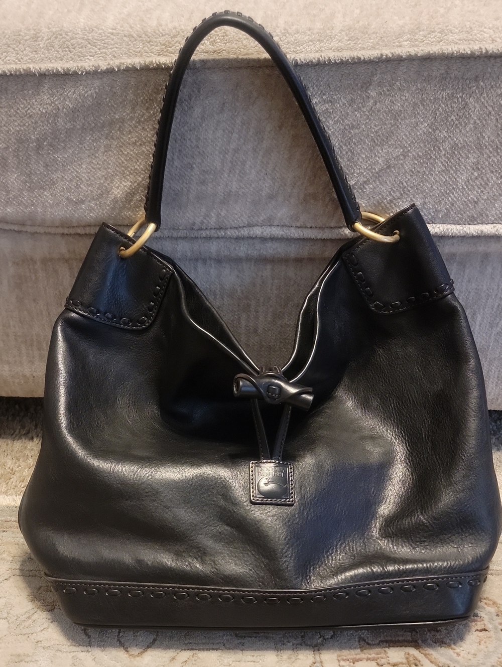 Dooney and Bourke Large Toggle Tote Shoulder Hobo Bag with Toggle Closure